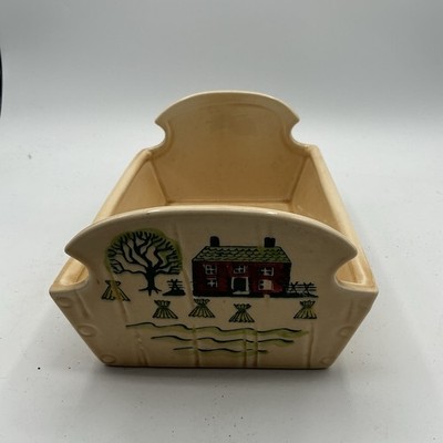 Metlox Poppytrail Provincial Homestead Bread Dish Calif Cottage MCM Retro Farm