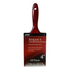 Linzer 3180-4 Paint Brush, Natural/Sable Brown, Wood Handle, 4 in W, 3-1/2 in L