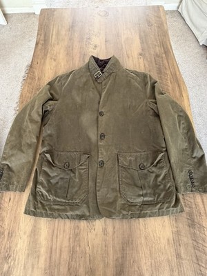 Barbour Lutz Wachsjacke, Herren, olivgrün, Größe XL