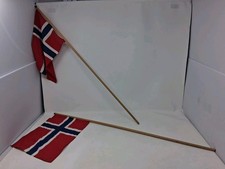 Norway Flag Flags for World Cup Decorations 8.5 X 11 Inches  30 Inch Stick