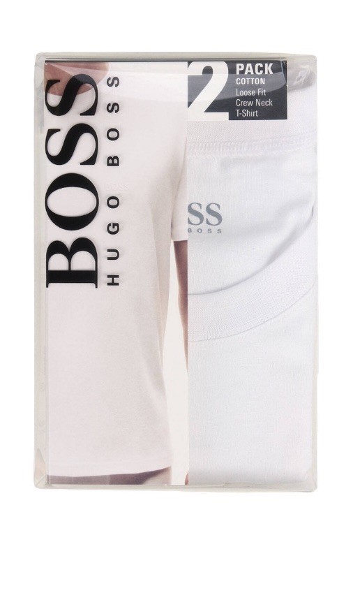 Hugo Boss 2 Pack T Shirts White Mens Size Small Crew Neck Short Sleeve New thumbnail 4