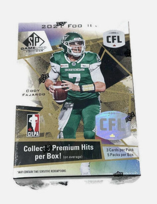 2021 Upper Deck CFL Game Used Football Hobby Box
