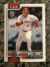 Mike Trout Oversized Card Topps 75th Anniversary Angels LAA Jumbo Card