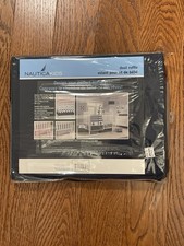 New Nautica Kids Navy Blue Crib Dust Ruffle Bed Skirt- Dust Ruffle