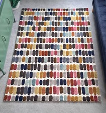 Next Multicolour Sketch Rug 100% Wool 140 x 200cm Very good condition