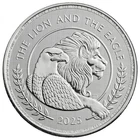 2025 British Lion and American Eagle 1 OZ Silver Coin GEM BU.  **Free Shipping**