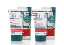 2 x Neat 3B Body Saver Cream - To Stop Body Rashes And Chafing 75g = 150g