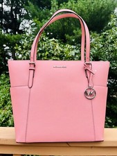 MICHAEL Michael Kors Jet Set Item East/West Top Zip Tote Primrose Pink NWT