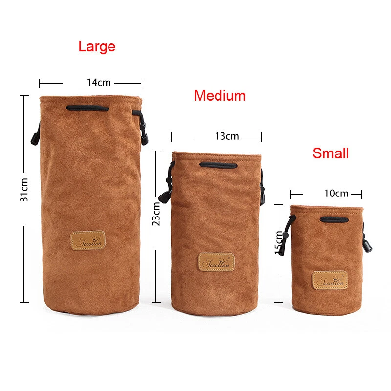 Bolsa de lente de cámara impermeable Estuche acolchado Bolsa protectora Inserto para Canon Nikon Sony Foto 2 de 4