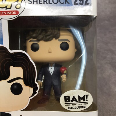 Funko Pop! Sherlock w/Apple 292 BAM Exclusive Vinyl Figure -Box