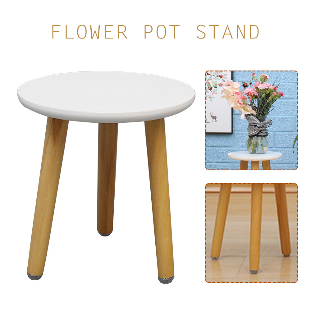 Wooden Flower Pot Stand Outdoor Living Room Table Indoor Balcony Plant ...