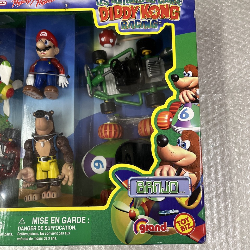 Mario Kart 64 Diddy Kong Racing Banjo Kazooie Figure Set VERY RARE ...
