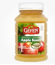 Gefen Natural Unsweetened Apple Sauce 652g Free & fast deliverfast delivery 