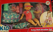 kid connection baby doll stroller set