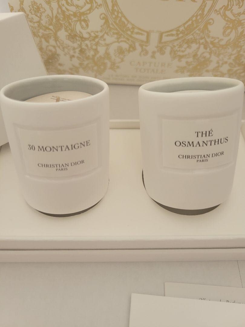 Christian Dior Mini Candle Set 30 Montaigne & The Osmanthus With