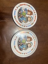 2 1969 Raggedy Anne Andy Plates - 3119 3101