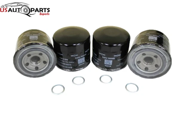 Paquete de 4 - Filtro de aceite de motor genuino Subaru y junta de aplastamiento todos 6 cilindros 85-21 Foto 2 de 4