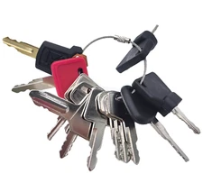 13 Heavy Equipment Keys Set Takeuchi Bobcat Caterpillar JCB Kubota Volvo Case