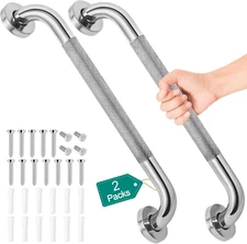 2 Pack 16 Inch Grab Bars for Bathtubs and Showers Safety Bathroom for Seniors