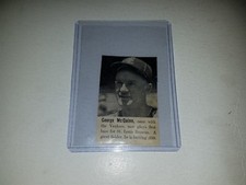 George McQuinn 1939 Baseball All Star Profile Panel