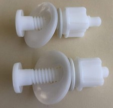 Toilet Seat Hinge Bolt Screw For Top Mount Toilet Seat Hinges, Universal White N