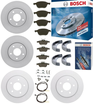 BMW 1 E87 120 d BOSCH Bremsen Set VORNE HINTEN Bremsscheiben + Beläge + HBB + WK