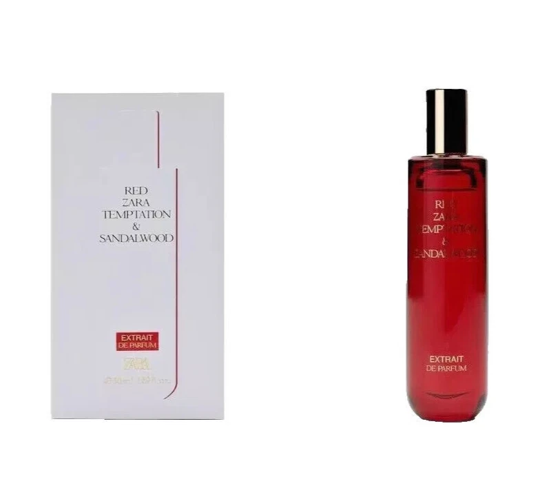 ZARA Red Temptation Sandalwood Konzentrierter Parfümextrakt 50 ml - 1,70 OZ Neu