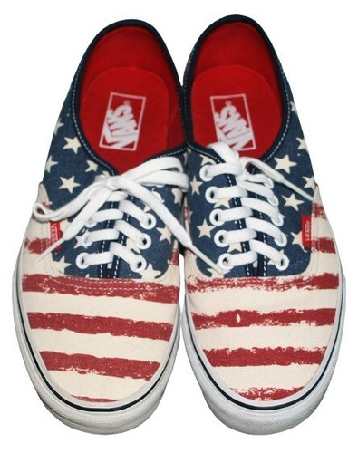 vans authentic american flag