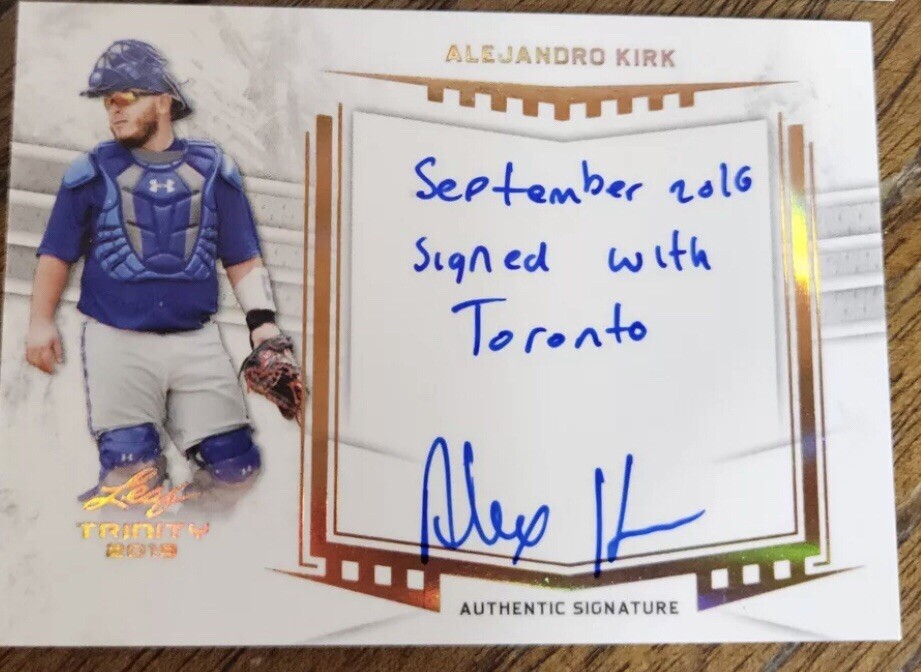 Alejandro Kirk RARE Autograph With INSCRIPTION Toronto Blue Jays!!!