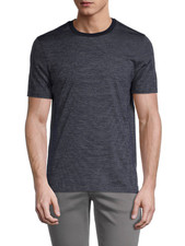 Image of New Hugo BOSS mens grey slim fit cotton Tailored Selection t-shirt top suit £159