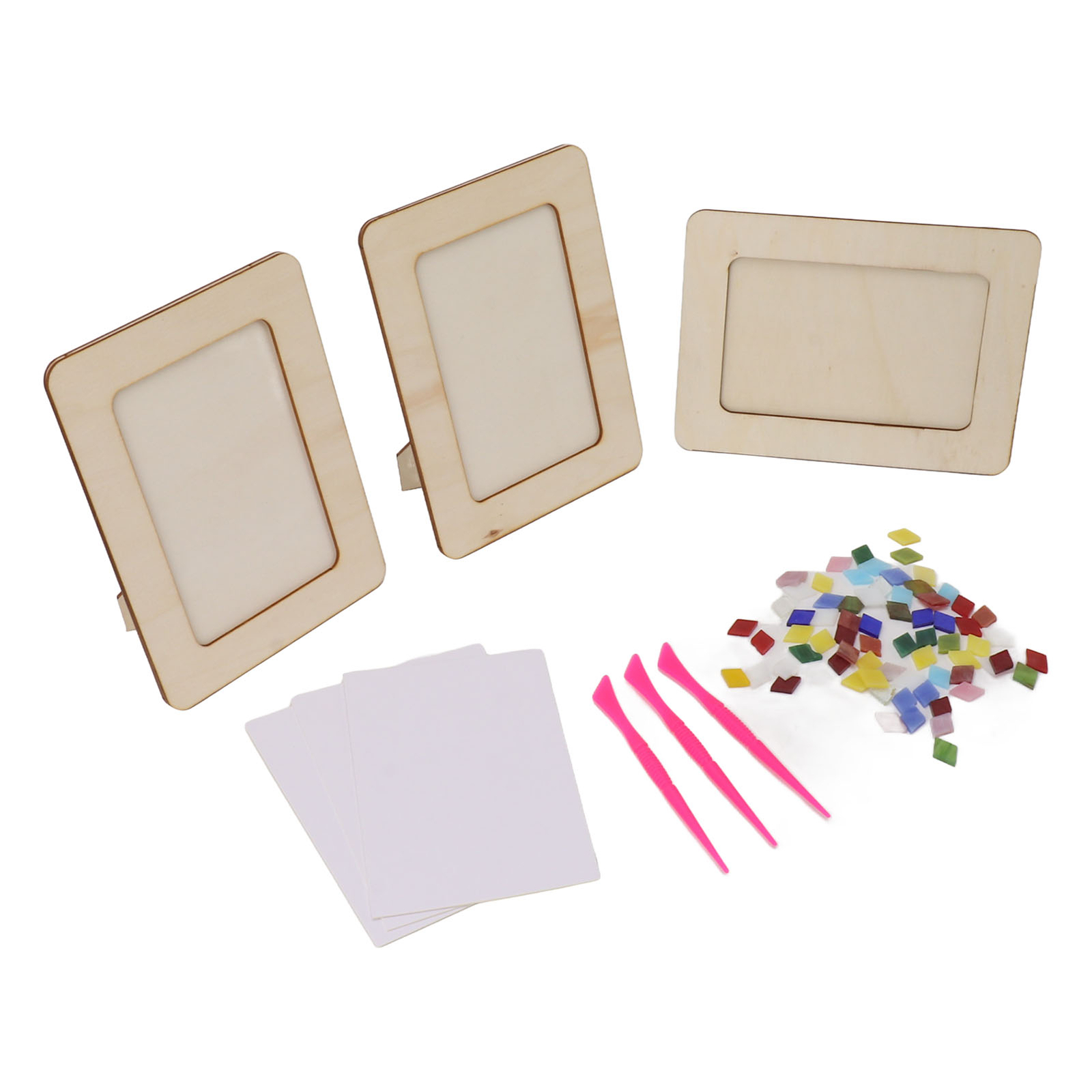 3Set DIY Wood Picture Frames Display Tabletop For DIY Picture Frame Making Kit eBay
