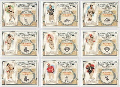 2012 Topps Allen & Ginter What's in a Name You Pick the Card Finish Your Set
