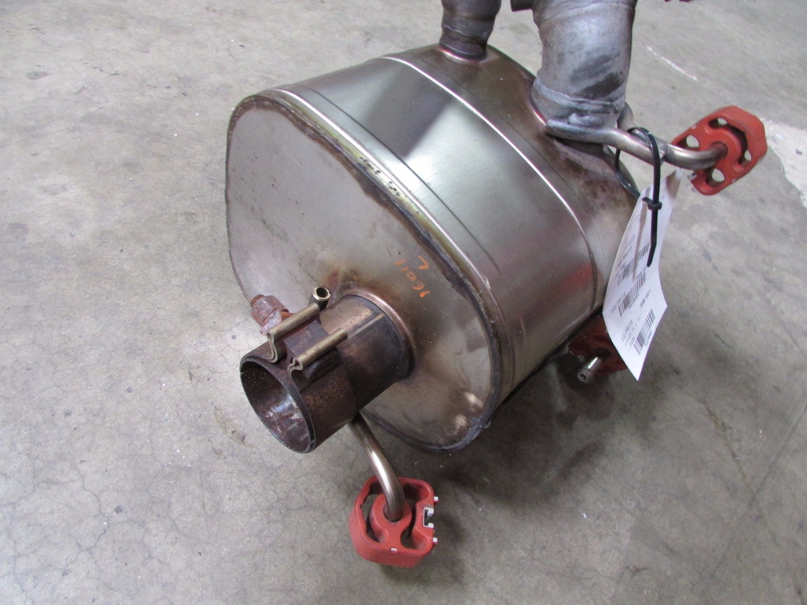 Ferrari 458 Italia, LH, Left Rear Muffler, Exhaust, Used, P/N 263065