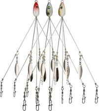 3 Pack Alabama Rig 5 Arms 4 Blades Umbrella Rig Fishing 21.5Cm Fish Lures Bait