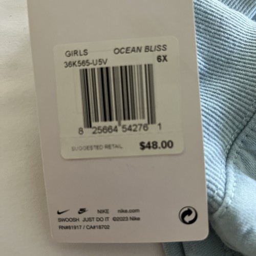 Nike Little Girls Light Blue Hoodie Size 6X Brand New‼️ - Picture 3 of 5