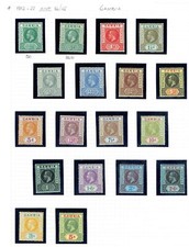 GAMBIA 1912-1935 Collection neatly arranged on leaves - 42767