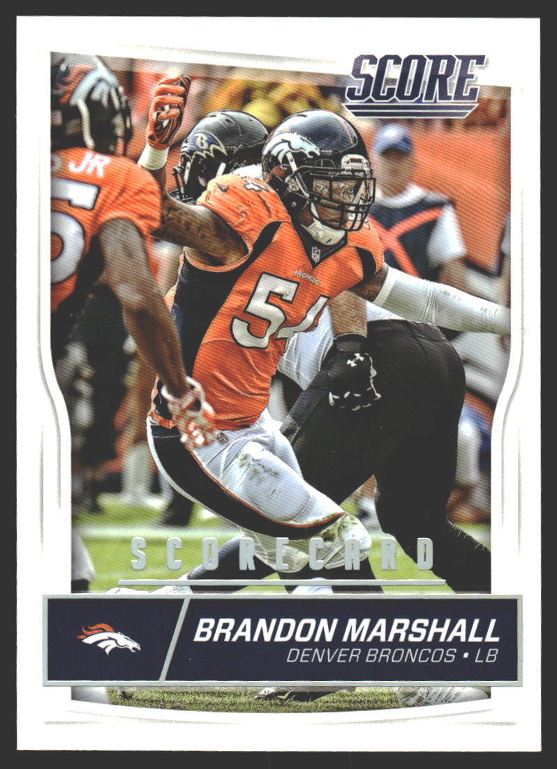 Brandon Marshall #105 2016 Score Scorecard Denver Broncos