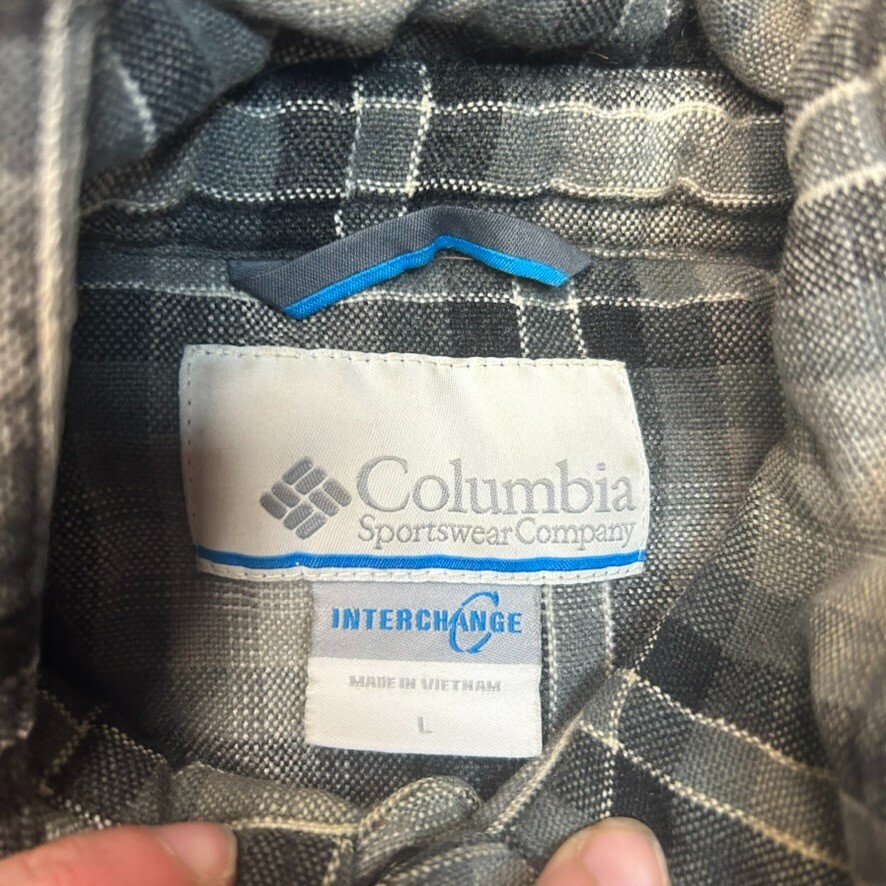 Columbia Interchange Over Shirt Jacket Mens Large Thermal Lined Full Zip, Grey image 7