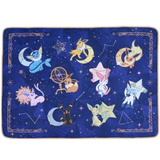 USDutyFree Eeveelutions Pokemon Premium Blanket EIEVUI and Starlight Night Japan