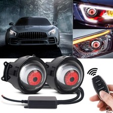 3 Led Dynamic Devil Eyes Light 6 Modes 12v Remote Control Headlight Retrofit Us 3 Led Dynamic Devil Eyes Light 6 Modes 12v Remote Control Headlight Retrofit Us