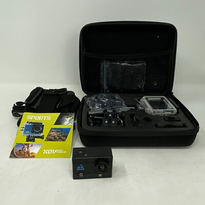 XDV 4k Sports Camera  4K Ultra HD With Accessory And Case