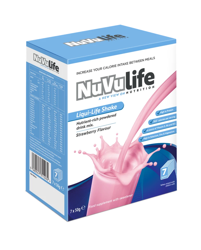 NuVu Life, High Calorie, High Protein, Nutrient Rich Powdered Drink Mix, 5 Flavs