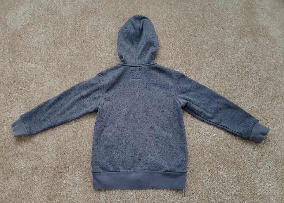 Chaqueta forrada de lana con capucha y cremallera OshKosh B'Gosh marca niños niños talla 8 MEDIDA Foto 3 de 4