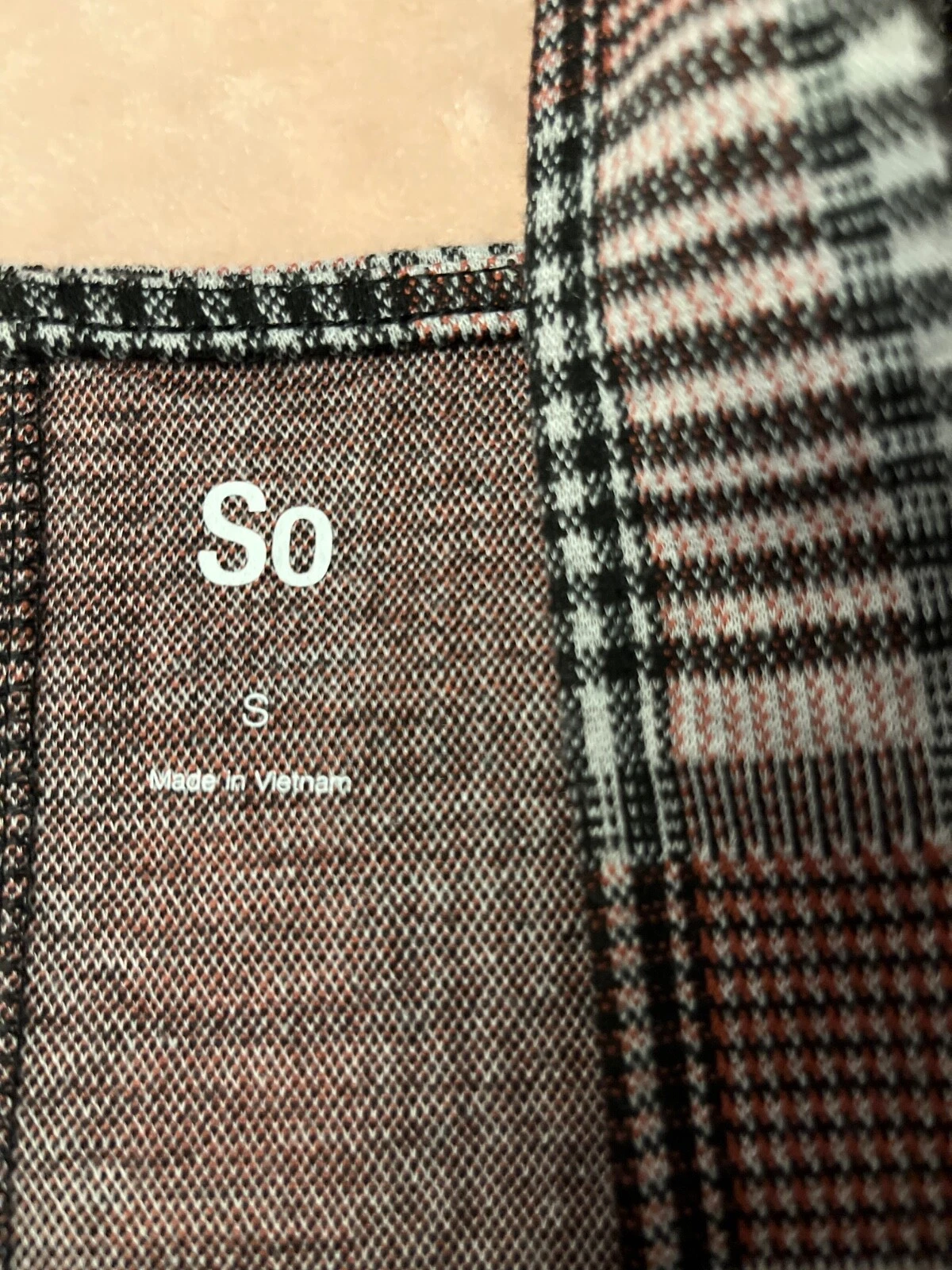 VETEMENTS Maglione SO a quadri taglia S