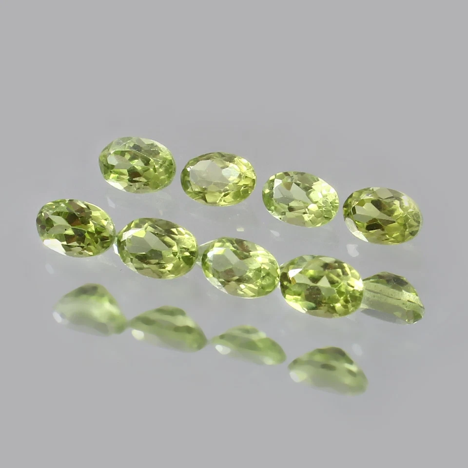 Zertifiziert AAA Natürlich Burma Peridot Oval Menge Unbehandelt Lose Edelstein - Bild 3 von 4