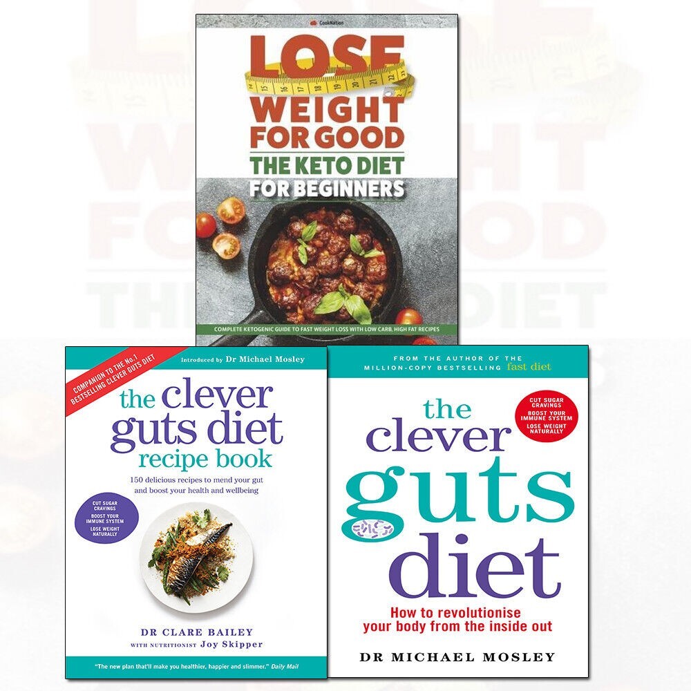 Keto Diet 3 Books Collection Pack Set Clever Guts Diet,Clever Guts Diet Recipe