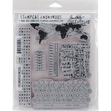 Stampers Anonymous CMS-226 Tim Holtz Cling Stamps 7"X8.5"-Documented