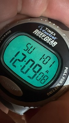 Timex i-Control Reef Gear Mens Digital Chrono Indiglo Watch 42mm A6