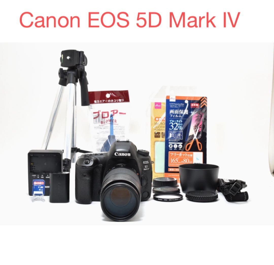 Canon EOS 5D Mark IV Digital SLR Camera with EF 75-300mm Lens Set