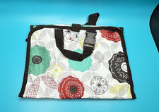 Thirty One Folding Hanging Bag Travel Cosmetic Jewelry Make-Up Organic Poppy